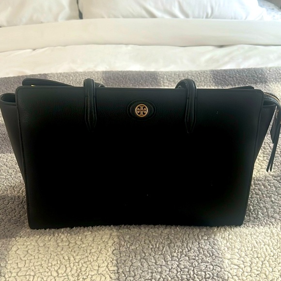 Tory Burch Robinson Pebbled Leather Medium Tote - Picture 1 of 3
